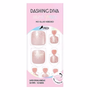Dashing Diva｜MAGICPRESS M足部薄型經典美甲片_金色糖果