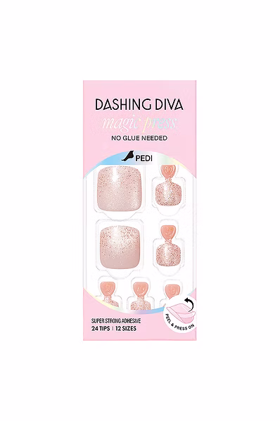 Dashing Diva|MAGICPRESS M足部薄型經典美甲片_金色糖果
