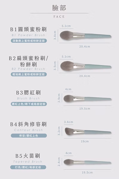 一隻喵|灰燼藍系列刷具組(不含化妝包):圖片 6