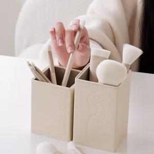 一隻喵 x 奶油家族｜奶油磁吸刷具桶